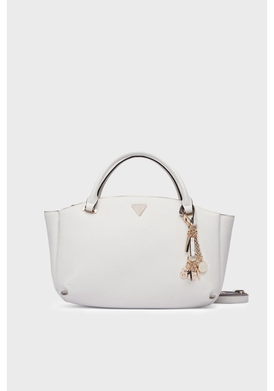 Guess Gilda Charmlı Çıkarılabilir Askılı Çanta Hwzg9747060 Bayan Çanta Hwzg97 47060 Off Ekru