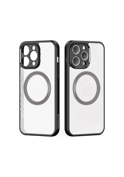 Dux Ducis Apple iPhone Uyumlu iPhone 13 Pro Aimo Series Magsafe Premium Buzlu Sert Pc-tpu Kılıf- 5775 Beyaz