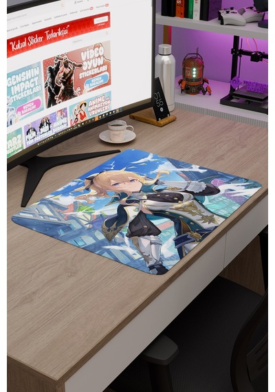 Jean Genshin Impact Anime Gacha V1 - 48x40 Xl Gaming Mouse Pad Fare Altlığı
