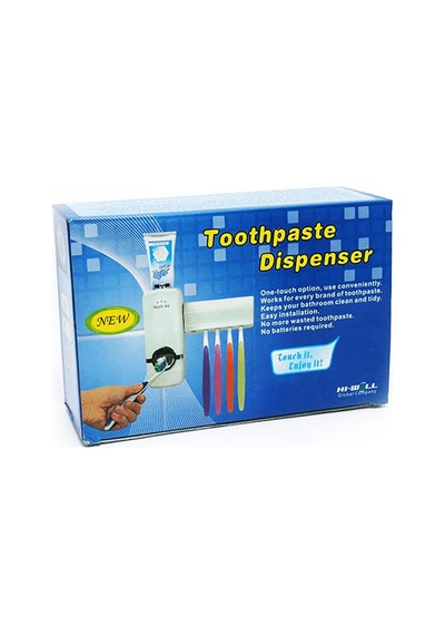 Toothpaste Dispenser Jx-200 Dmr-844 Otomatik Diş Macunu Sıkacak & 5'li Diş Fırçalık Seti Diğer