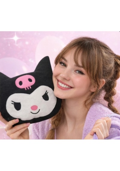 Kuromi Peluş Yastık Oyuncak Beyaz