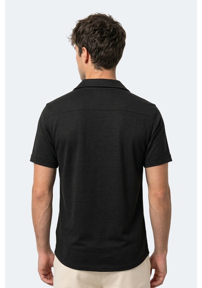 Slazenger Katelın Erkek Siyah Gömlek