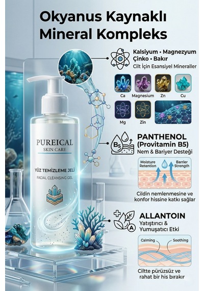 Pureical Nemlendirici Yüz Temizleme Jeli 200 ML