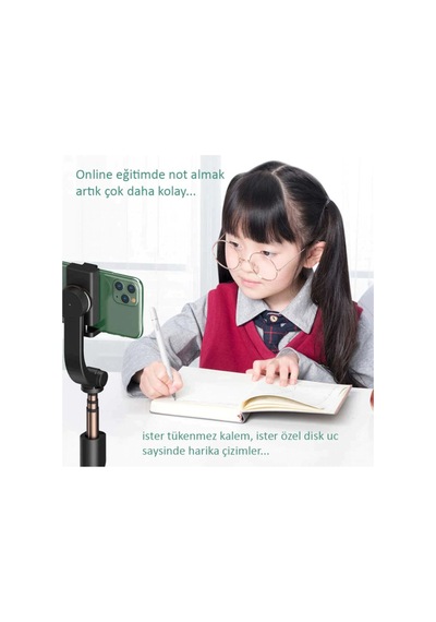 Dokunmatik Kalem 2 In 1 Passive Stylus Kapasitif Tablet Kalemi Beyaz
