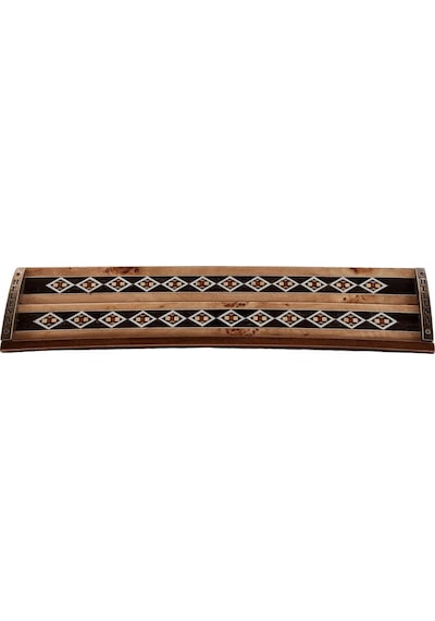 Helena Wood Art Mozaikli Oval Masif Okey Takımı Mazel