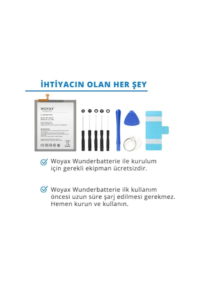 Woyax by Deji Samsung Galaxy M21 - M30S - M31 Uyumlu Premium Batarya