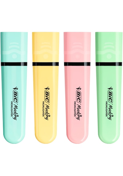 Bıc Highlighter Flat Pastel Fosforlu Kalem Seti 6'lı Çok Renkli