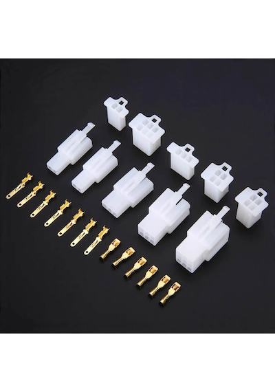580 Parça Elektrik Kablo Konnektör Terminal Seti 2 3 4 6 9 Pin Erkek Dişi 2.8mm Otomotiv Bisiklet Ba