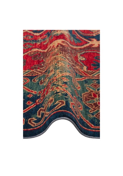 Hoom Rugs Cadis Kdm 01 Navy Red Vintage El Emeği Yüksek Kara Tezgah Halısı Mavi - Kırmızı