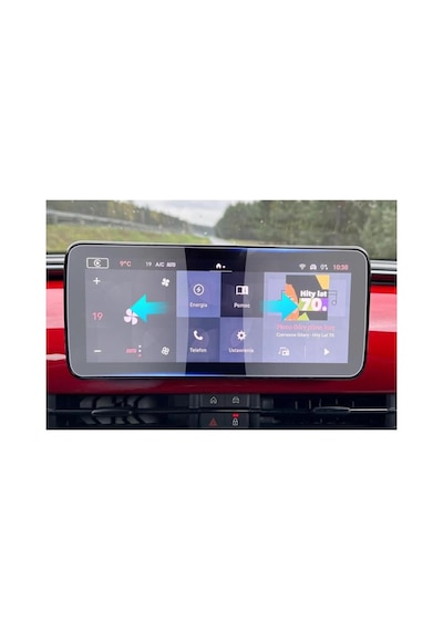Fiat 600 Uyumlu 10 İnç Araç Ekran Koruyucu Multimedya Nano Parlak 9h Kırılmaz