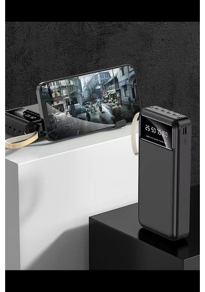 Torima TRM-1021 Hızlı Şarj Özellikli 4 Çıkışlı 20.000 Mah Powerbank Siyah
