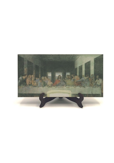 Son Akşam Yemeği Leonardo Da Vinci, 149 Lar Baskılı Mdf Masaüstlük 10x20
