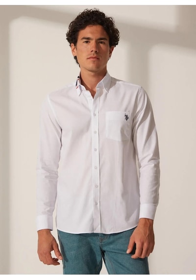 U.S. Polo Assn. Us Polo Assn Dokuma Erkek Gömlek 1576625 001