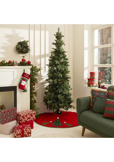 Karaca Home New Year Yılbaşı Karlı Kokina Ve Kozalaklı Yılbaşı Çam Ağacı 210 Cm 996 Dal