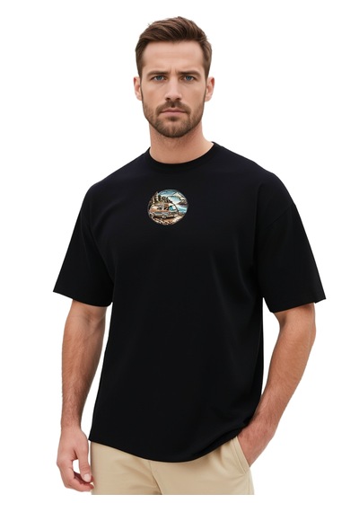 Ogc Karavan Oversize Unisex T-shirt Siyah