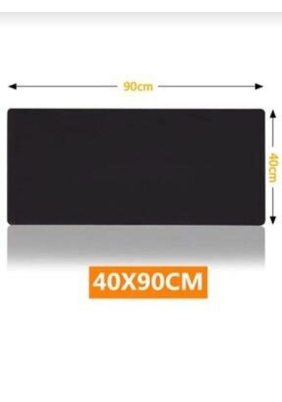 Mousepad Dikişli Kaymaz Gaming Deskpad Xxl Fare Altlığı 90x40 90x40cm Black