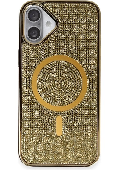 Durukar Apple, Uyumlu iPhone 16 Plus Kılıf Helen Magsafe Kapak - Gold