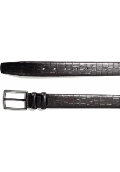 Bambi Siyah Leather Erkek Kemer U08657110011 Siyah