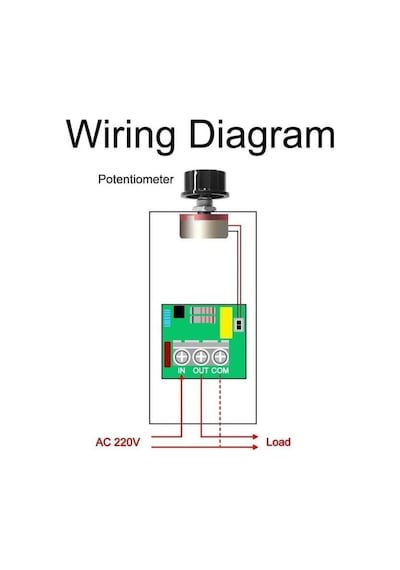 Electroon Ac 220v 10000w Motor Dimmer Hız Kontrol Kartı