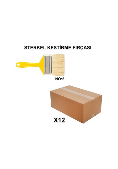 Kestirme Fırçası No 5 - 12 Adet Toptan Set