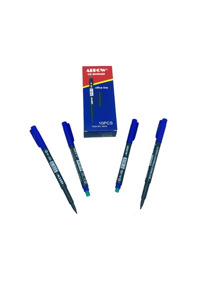 Arrow Cd Marker Kalemi Mavi - 10'li Paket Diğer