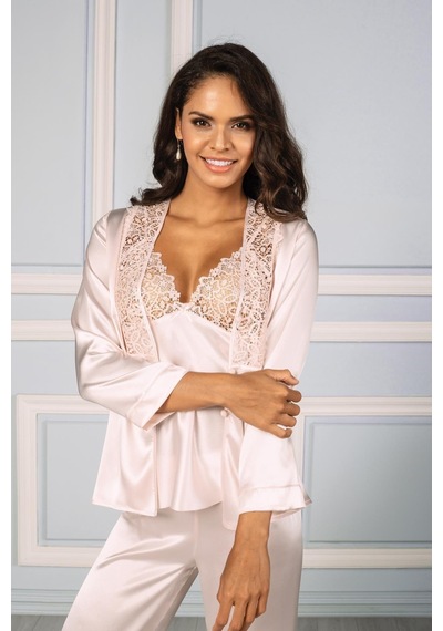 Pierre Cardin 6955 Kadın Saten Altılı Set - İnci Pudra