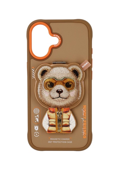 Apple Uyumlu iPhone 17 Magsafe Stand Özellikli 3d Gözlük Ve Fermuar Bear Nakışlı Cool Cute 2.0 Kılıf 11b Şeffaf Apple Uyumlu iPhone 17 Magsafe Stand Özellikli 3d Gözlük Ve Fermuar Bear Nakışlı Cool Cute 2.0 Kılıf 11b Şeffaf