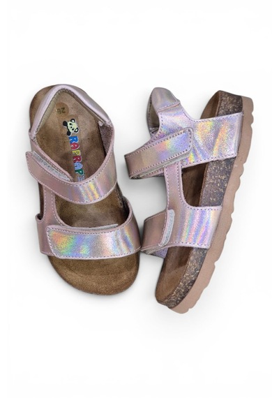 Rap Rap Ortopedik Hakiki Deri Mantar Taban Cırtlı Sandalet Rose Gold Bakır - Altın Rap Rap Ortopedik Hakiki Deri Mantar Taban Cırtlı Sandalet Rose Gold Bakır - Altın