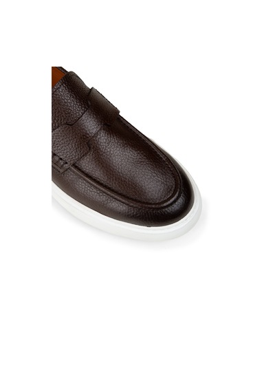 Deery Erkek Kahverengi Hakiki Deri Loafer Ayakkabı - 02043mkhvp02 Kahverengi