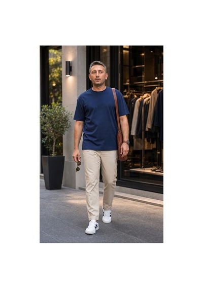 Modi Green Premium Oysho Regular Oversize Unisex Sıfır Yaka Kısa Kollu Tişört - Lacivert Modi Green Premium Oysho Regular Oversize Unisex Sıfır Yaka Kısa Kollu Tişört - Lacivert