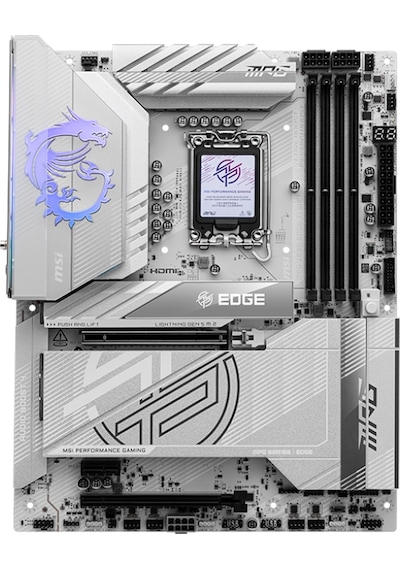 MSI MPG Z890 Edge TI WIFI Intel Z890 9200 MHz (OC) DDR5 Soket 1851 ATX Anakart