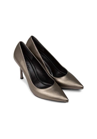 Deery Kadın Platin Renkli Stiletto Topuklu Ayakkabı - P4539zpltm01 Platin