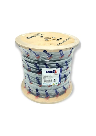 Onli 2+1 0.50mm 500Metre Dış Ortam CCTV Kamera Kablosu Siyah