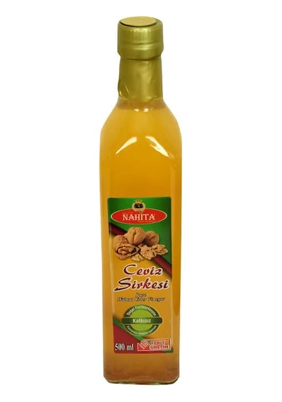 Ceviz Sirkesi Doğal Fermantasyon Katkısız Cam Şişe 500 Ml