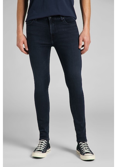Lee Malone Skinny Fit Normal Bel Denim Esnek Jean Kot Pantolon L736PHKG Koyu Mavi