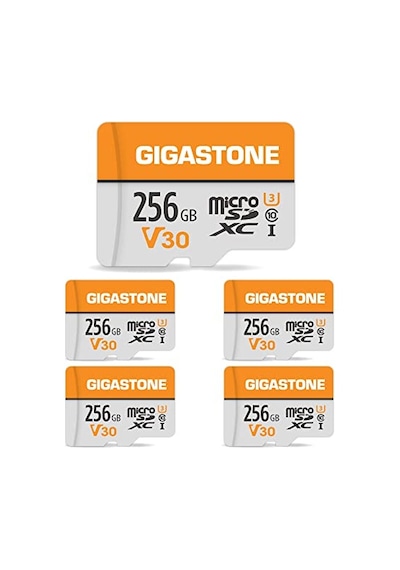 Gıgastone 256 Gb 5'li Paket Microsdxc Hafıza Kartı, Sd Adaptörlü, Gopro Aksiyon Kamerası Drone Djı Tablet Ve Anahtar 1 İçin, 100 Mb/s'ye Kadar, Uhs-ı U3 V30 Sınıf 10, 4k Uhd Video Mikro Sd Kart Gıgastone 256 Gb 5'li Paket Microsdxc Hafıza Kartı, Sd Adaptörlü, Gopro Aksiyon Kamerası Drone Djı Tablet Ve Anahtar 1 İçin, 100 Mb/s'ye Kadar, Uhs-ı U3 V30 Sınıf 10, 4k Uhd Video Mikro Sd Kart