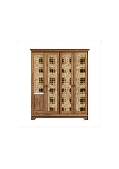 İbmh06 Hasır Rattan Desenli Kendinden Yapışkanlı Laminasyonlu Dolap, Şifonyer Kaplama Folyosu