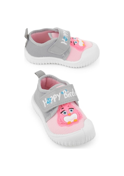 Gezer Yazlık Keten Kız Bebe Happy Birds Cırtlı Ayarlanabilir Ayakkabı Ga2ybm.03356.00.3b6.0a Pembe