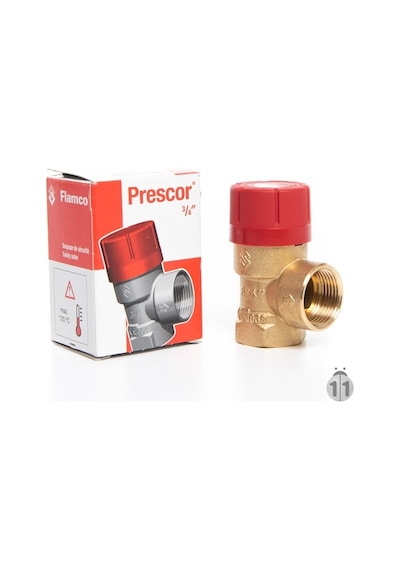 Flamco ¾ " Prescor 3.0 Bar Emniyet Ventili