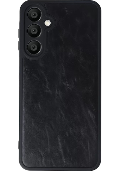 Newface Samsung Galaxy A16 5g Kılıf Aras Deri Kapak - Siyah