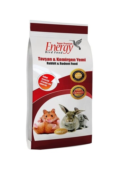 ENERGY Tavşan & Kemirgen Yemi 500 gr x 12 Adet
