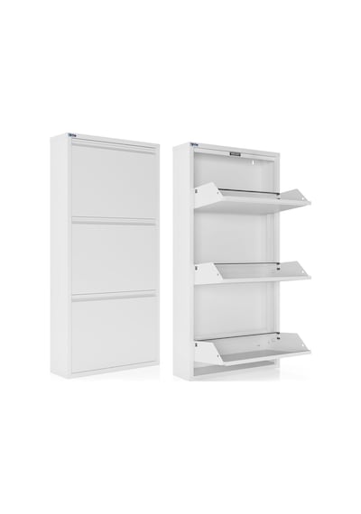Ceha  3'lü Metal Ayakkabılık - Kar Beyaz K.AYK-3/AB9003 Beyaz