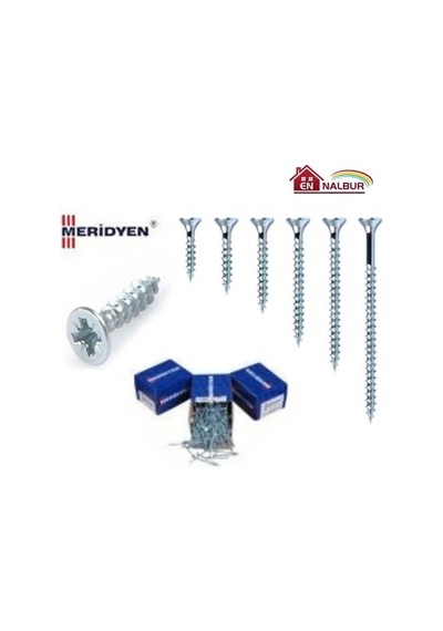 Mey İthalat Meridyen Sunta Vidası 6x200 5 Adet 2