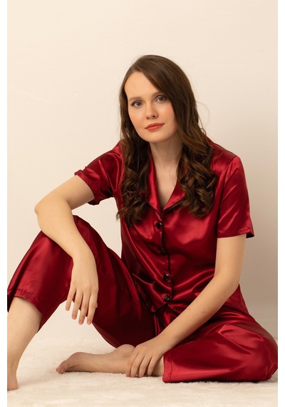 Miorre Bayan Saten Pijama Takımı 001