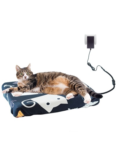 Kedi Minderi Isıtmalı Model 45x45cm 12v Adaptörlü Su Geçirmez Kdtes94