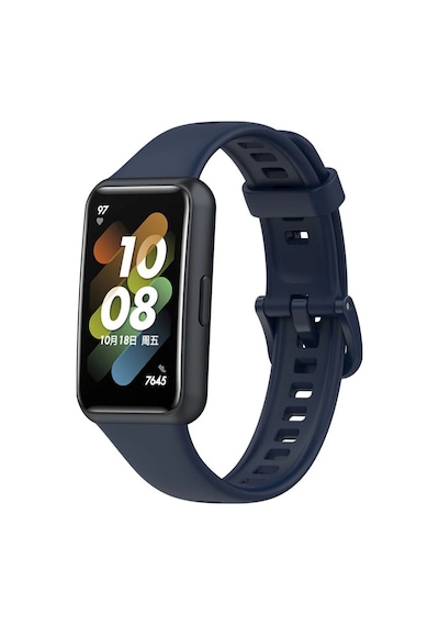Huawei Band 7 Uyumlu Silikon Kordon Kayış Lacivert