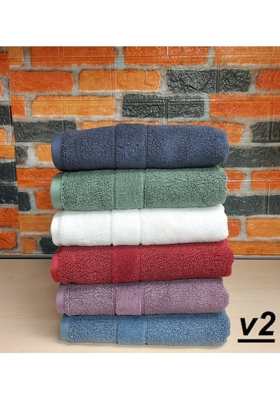 Özdilek Svv Border -6 Lı- Kalın & Yumuşak El Yüz Havlusu 40x76 - V2 Yeşil