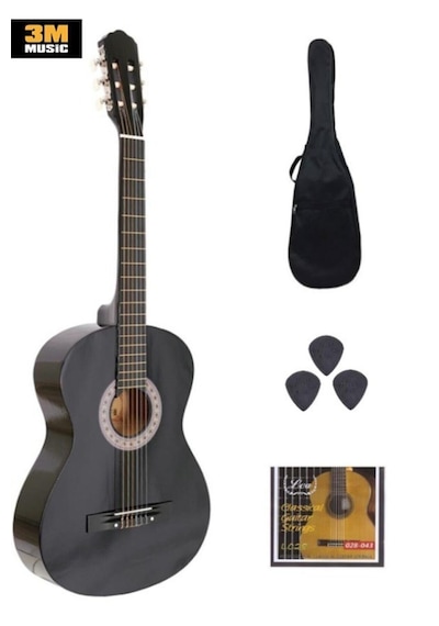 4/4 Tam Boy Klasik Gitar Siyah