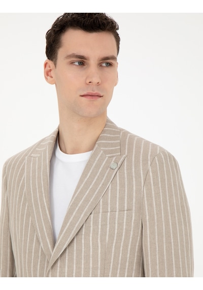 Pierre Cardin Erkek Açık Kahverengi Ceket 50284995-vr002