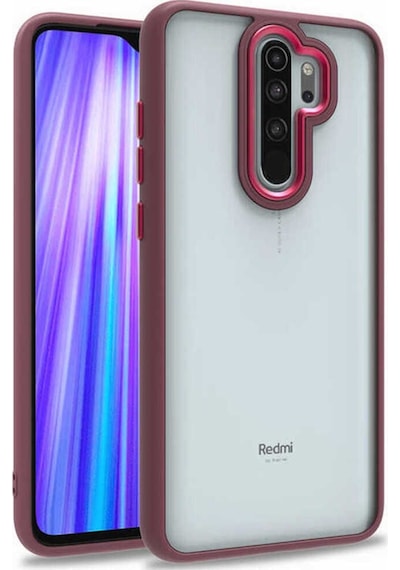 Xiaomi Redmi Note 8 Pro Kılıf Zore Flora Kapak Kırmızı